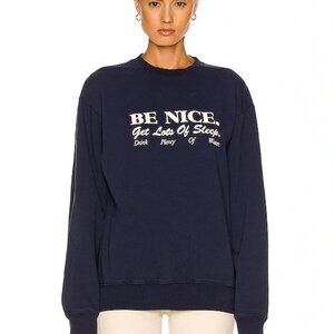 Sporty and Rich Crewneck Sweater – Navy Size Large